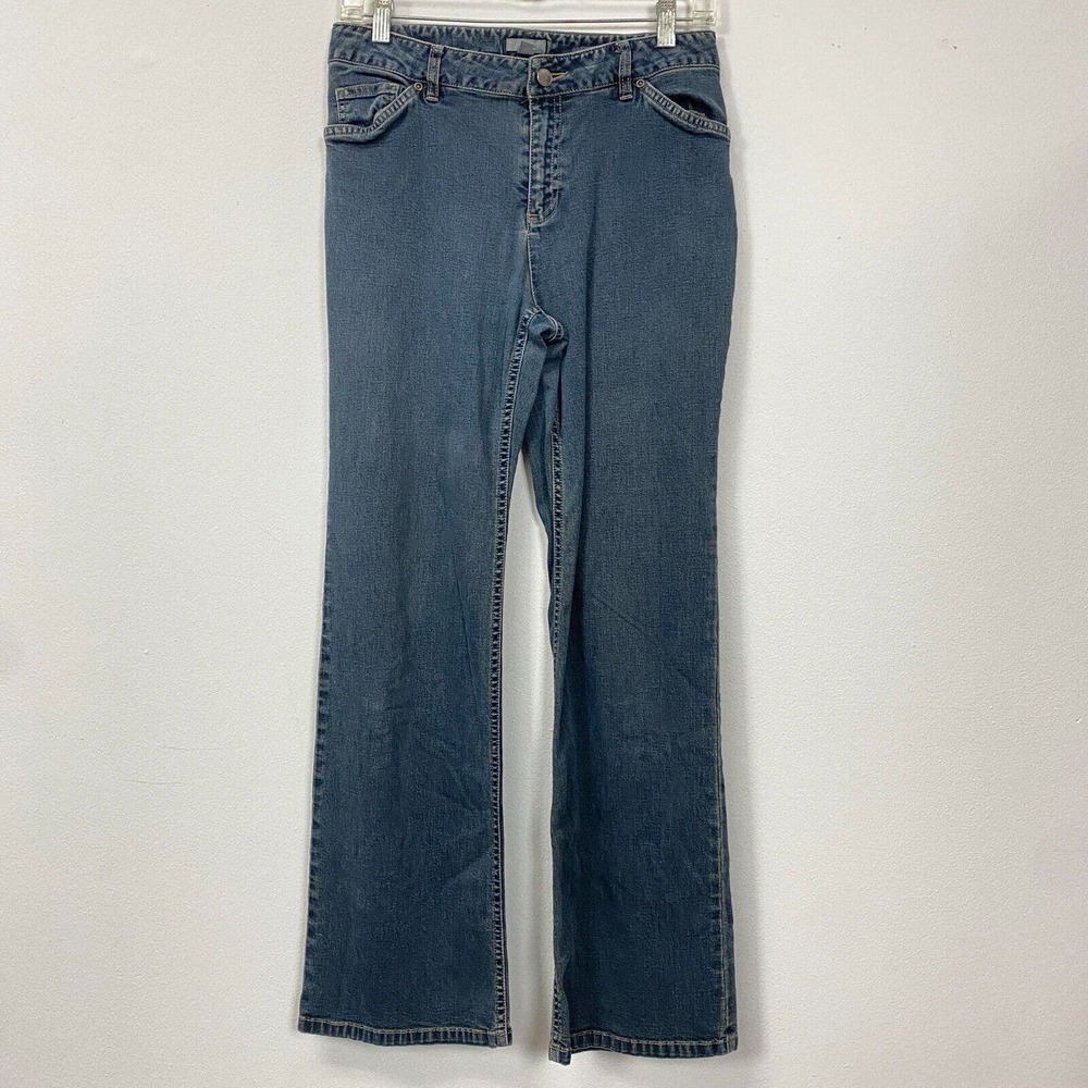 J.Jill womens petite size 6P straight leg blue jeans y2k